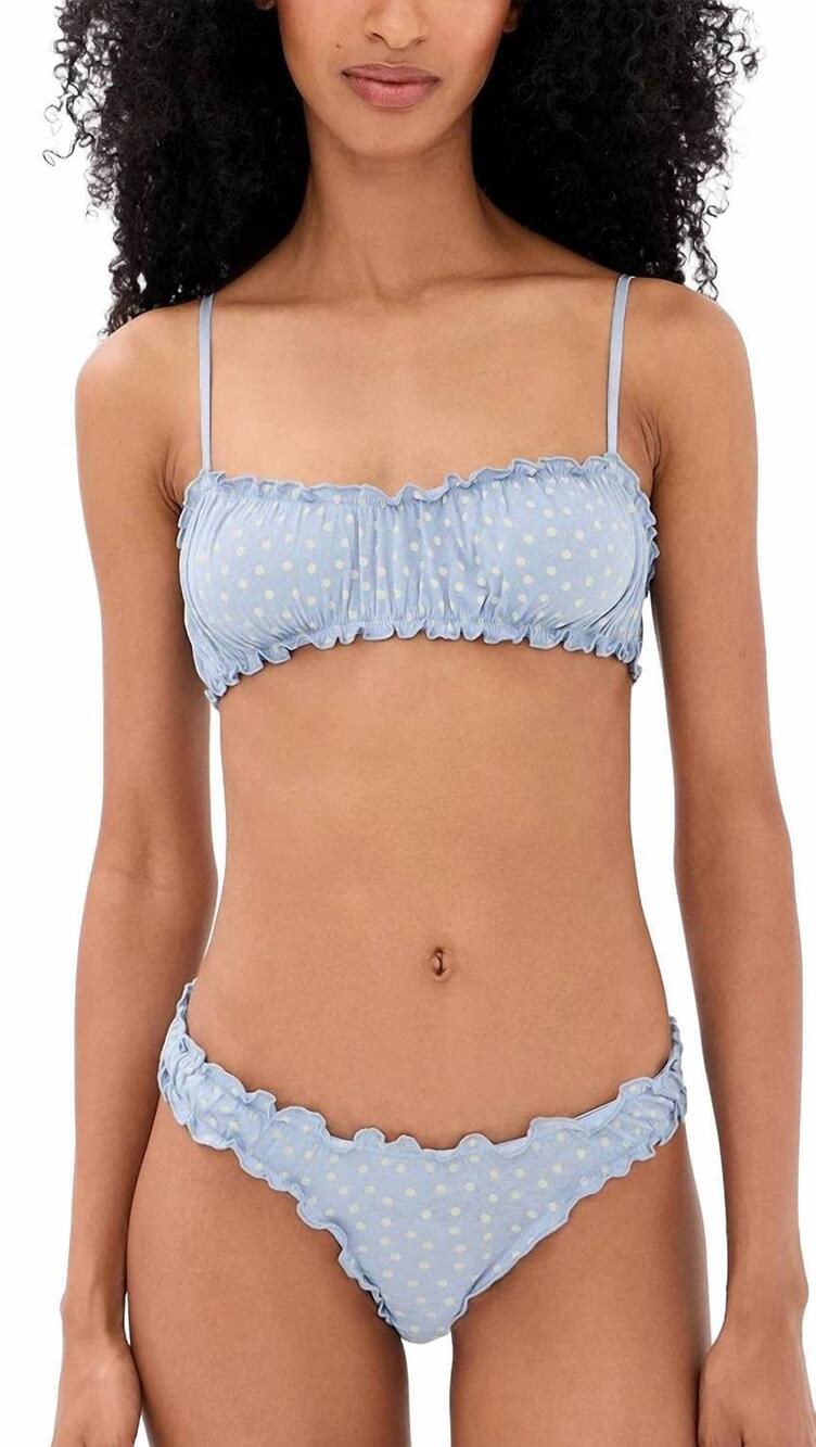 NEW ONLY HEARTS summer joey bralette in cascade polka dot